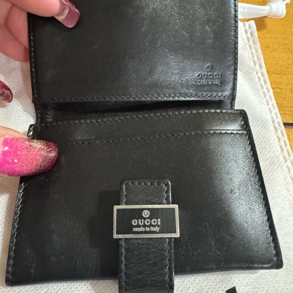 Gucci Black Leather vintage Wallet - Picture 5 of 6